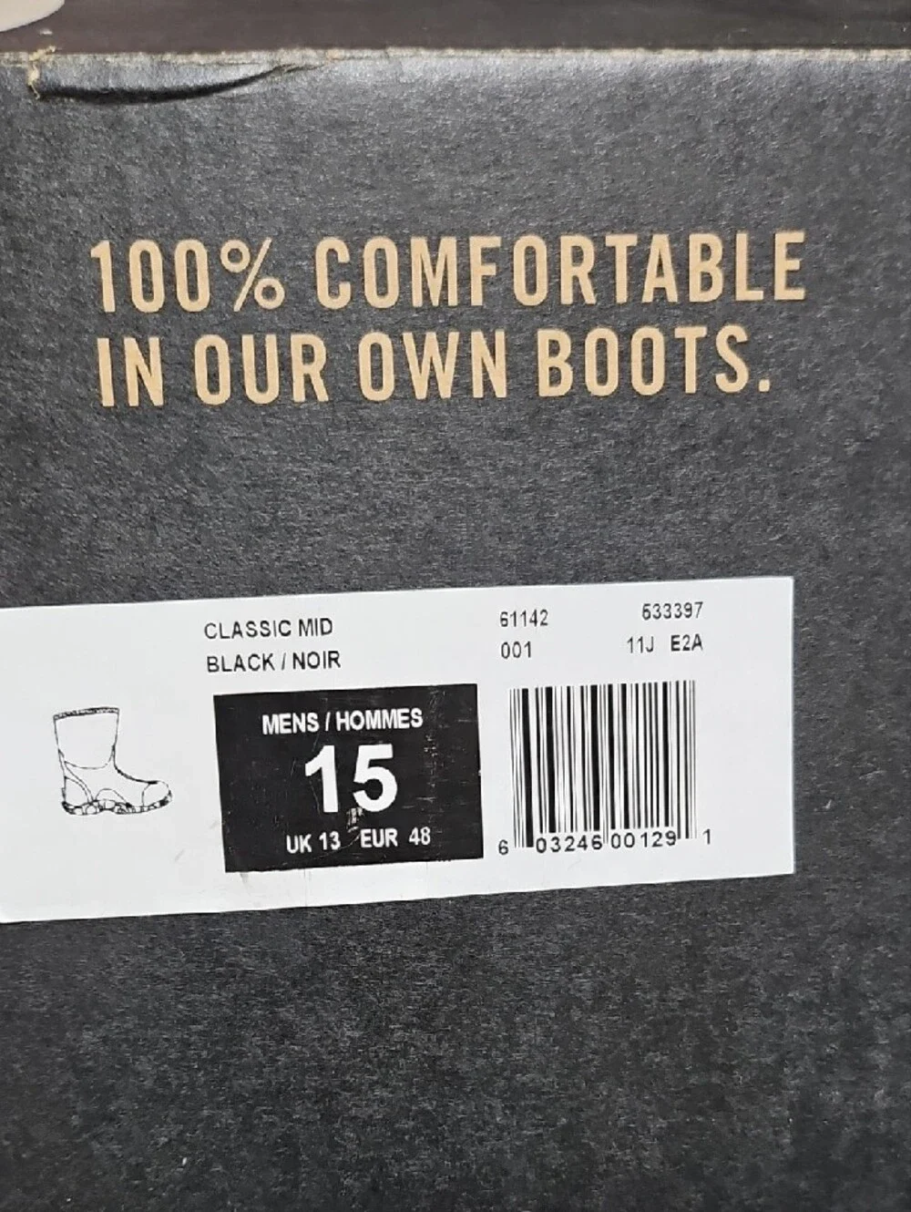 Bogs Men's Black Waterproof Mid-Calf Rain & Snow Boots